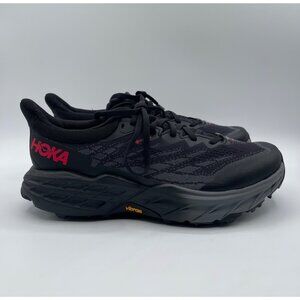 Hoka Speedgoat 5 Spike GORE-TEX Trail Running Shoes Black Pink Vibram Women's 9